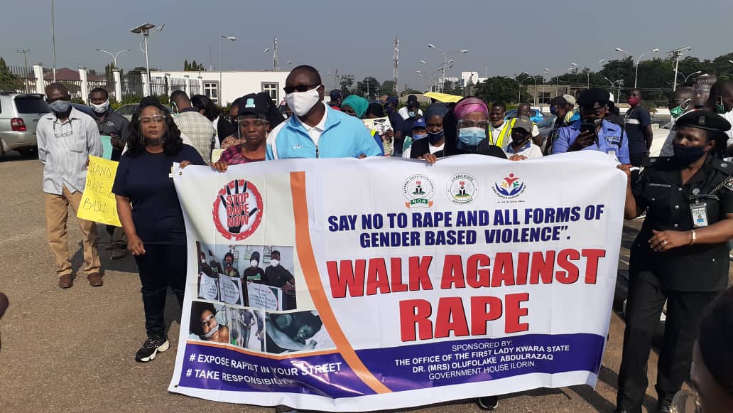 ‘We’ll no longer fold hands against rape cases- Kwara Gov’s wife says at campaign