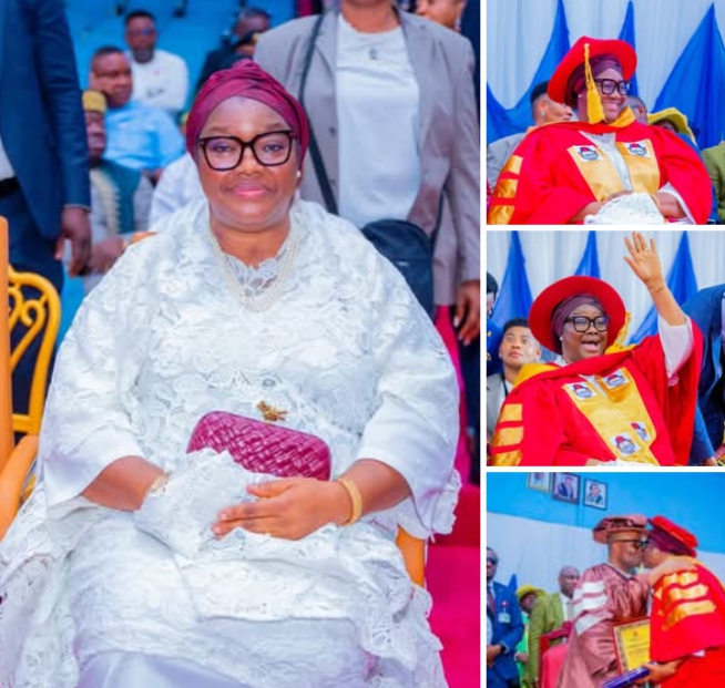 Honorary Doctorate: Senate President, Akpabio eulogizes ‘Adviser’ wife over feat