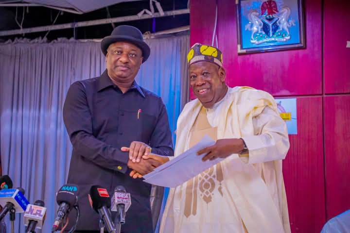 Ex-APC boss, Ganduje sworn in as FAAN Board chairman