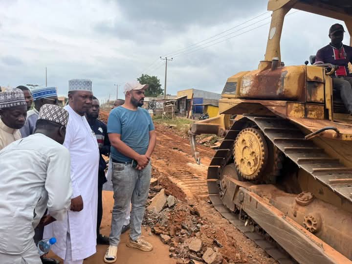 Ilorin West LG Chairman inspects ongoing road construction at Ita-Nmo, Gaa-Zaka, Madi Road