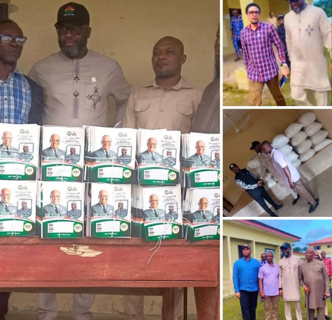 Free Food Distribution: Imoh Anthony donates bags of garri to support Gov Eno