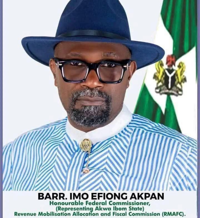 Gov Eno celebrates RMAFC Commissioner, Akpan on his birthday