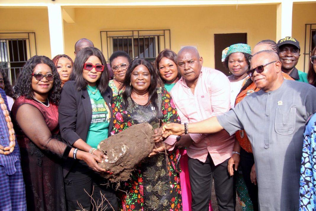 A’Ibom First Lady lauds Ikono LG Council on mega yam harvest