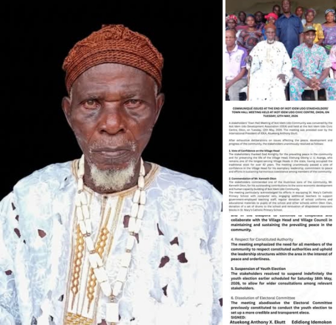 Community reaffirms confidence in Obong U. Asanga after 42 years on throne
