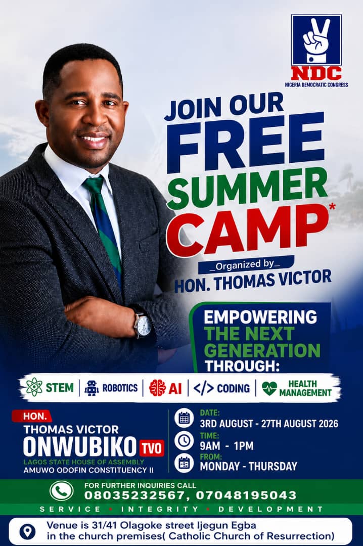 (Video) NDC Candidate, Thomas Onwubiko launches Free Summer Camp for Amuwo-Odofin Students